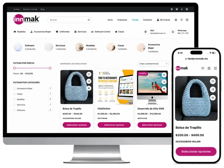 Tienda InnMak productos